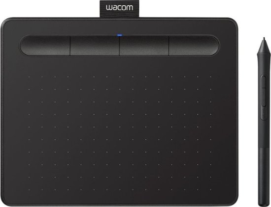 Wacom brand graphic tablet with stylus.